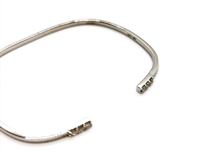 Bracelet Bracelet Jonc Or blanc Diamant 58 Facettes 1126566CN