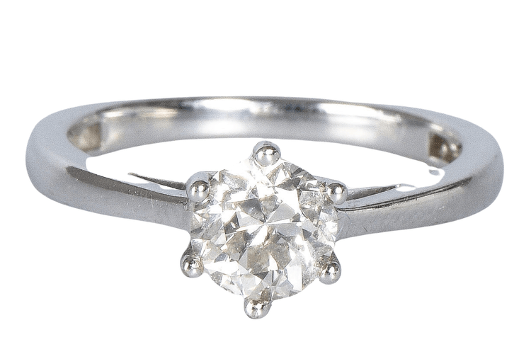 Bague 53 Bague solitaire Or blanc Diamant 58 Facettes J5330495534-AIG6