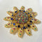 Broche Broche Oursin  saphirs & diamants et or jaune 58 Facettes CEY8