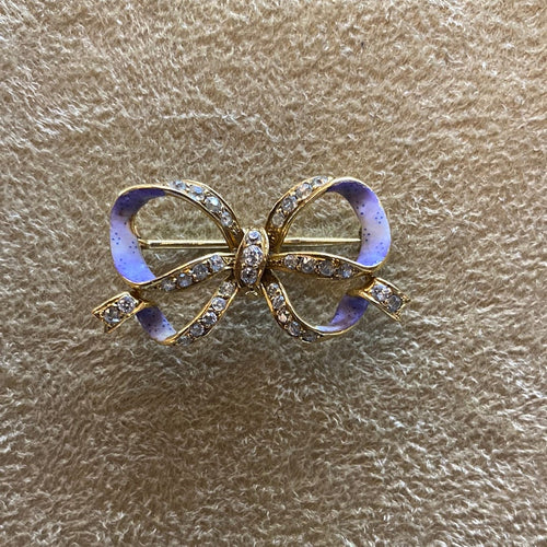 Broche Broche victorienne en émail et diamants 58 Facettes CEY28