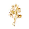 Broche Broche ancienne "bouquet de fleurs" or jaune 18 carats diamants 58 Facettes