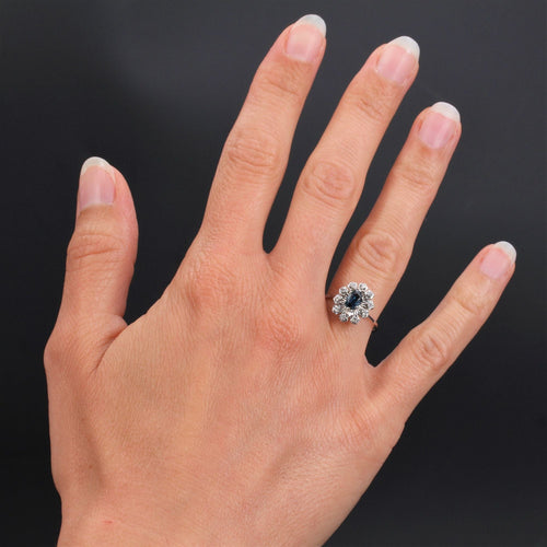 Bague 50 Bague rétro saphir diamants 58 Facettes 21-346-50