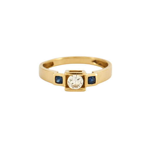 Bague 53.5 Bague fine Diamant Saphirs 58 Facettes 240043