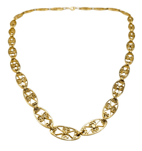 Collier Collier ancien maille filigrane 58 Facettes