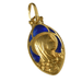 Pendentif Médaille Vierge Marie émail bleu 58 Facettes Ref1894