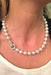 Collier Collier de perles Cartier collection "Agrafe", fermoir en or blanc et diamants. 58 Facettes 26958