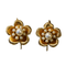 Boucles d'oreilles Boucles d'oreilles fleurs et perles 58 Facettes