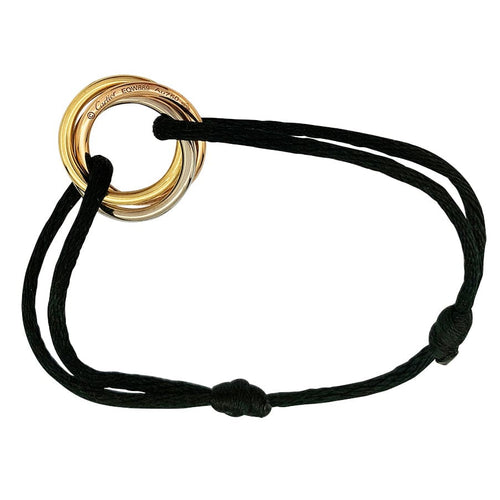 Bracelet Bracelet Cartier, "Trinity", trois ors et diamants. 58 Facettes 30361