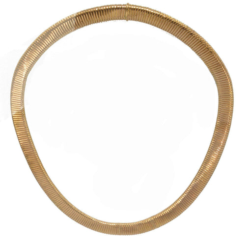 Collier Collier Tubogas 1950 en or jaune 58 Facettes