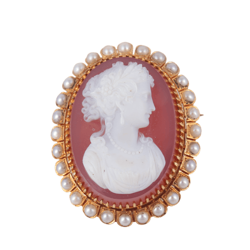 Broche Broche Pendentif Camée Perles 58 Facettes 1