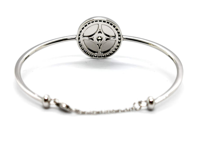 Bracelet Bracelet Jonc Or blanc Diamant 58 Facettes 1126003CN