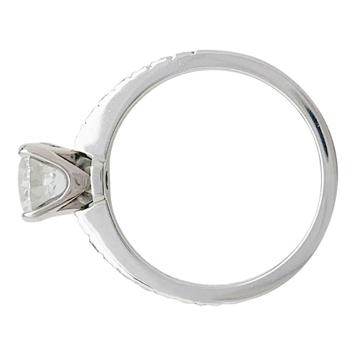Bague 50 Bague Tiffany & Co. platine, diamant 0,93 carat. 58 Facettes 30552