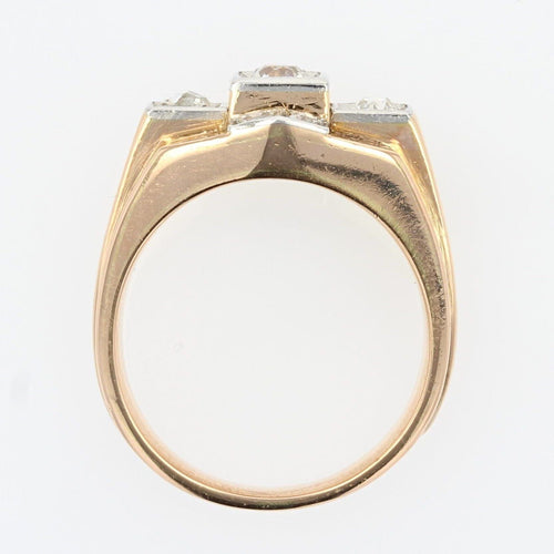 Bague 56 Bague tank diamants pont 58 Facettes 20-322-52