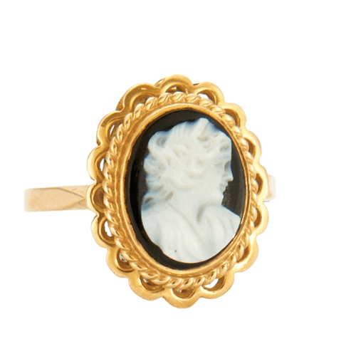 Bague 53 Bague en Or jaune, camée 58 Facettes