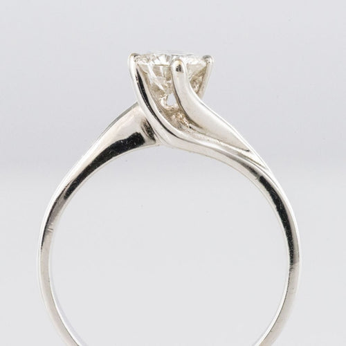 Bague 48 Solitaire or blanc diamant 58 Facettes 00-145-5677559-53