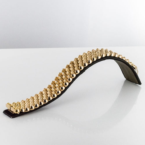 Bracelet Bracelet or jaune nids d'abeilles 58 Facettes 19-542