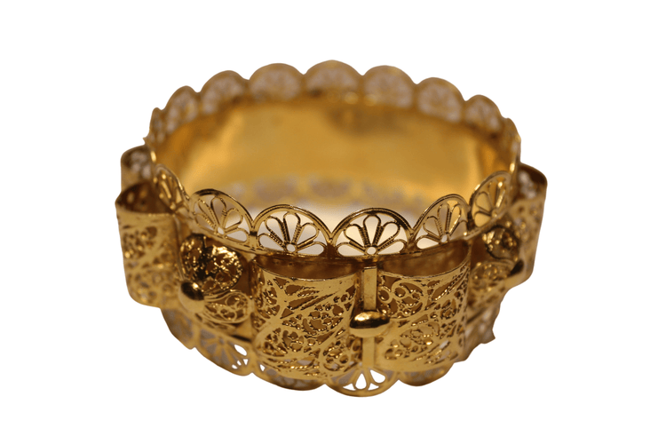 Bracelet Bracelet large Or jaune ajouré 58 Facettes 11182B