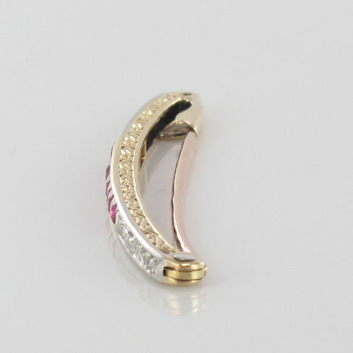 Broche Broche art déco ligne rubis et diamants 58 Facettes 15-458