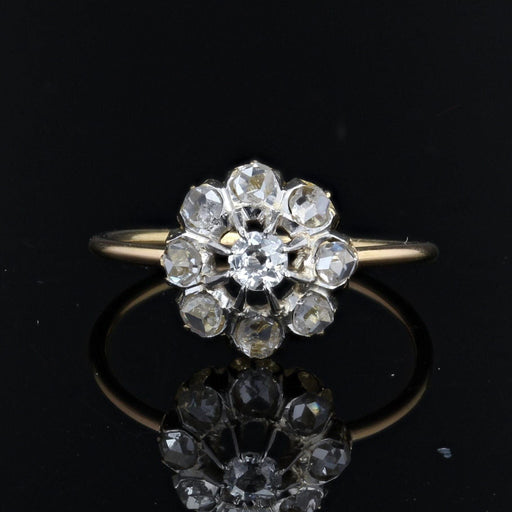 Bague 50 Bague ancienne marguerite de diamants 58 Facettes 21-209-50