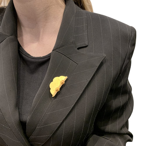 Broche Broche J. Desprès en ors jaune et rose. 58 Facettes 29713