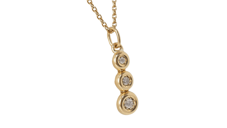Collier Collier Pendentif Or Jaune Et Diamants 58 Facettes radex