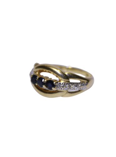 Bague 54 Bague Diamants et Saphirs 58 Facettes