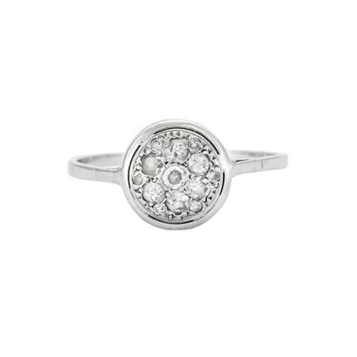 Bague 64 Bague Diamants motif rond 58 Facettes EL2-127