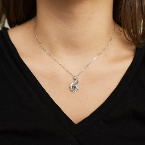 Pendentif Pendentif Diamants & Saphir 58 Facettes