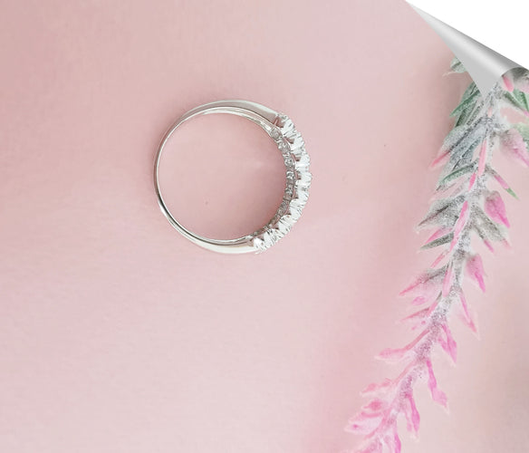 Bague Bague Diamants Or Blanc 58 Facettes AA 1571