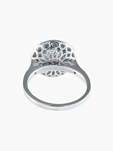 Bague 52 Bague style Art Déco diamants et saphirs 58 Facettes