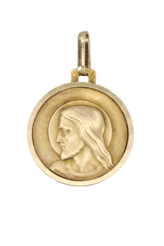 Pendentif MÉDAILLE CHRIST SIGNÉE GRUN 58 Facettes 056791