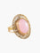 Bague 57.5 BAGUE QUARTZ ROSE OR JAUNE 58 Facettes