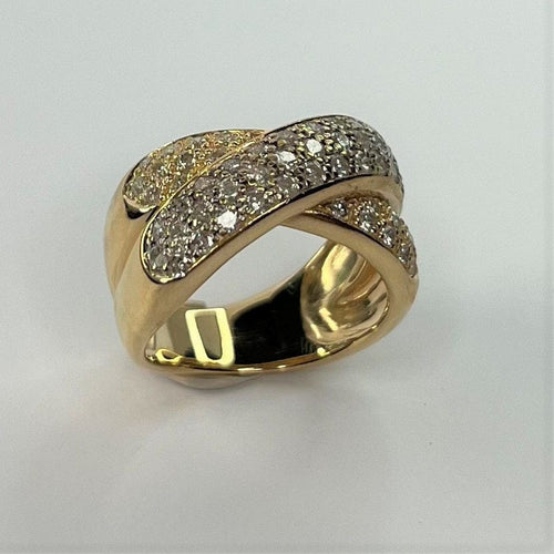 Bague Bague 2 Ors, diamants 58 Facettes 20400000492