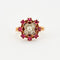 Bague 50 Bague Fleur Rubis Diamants 58 Facettes 230371