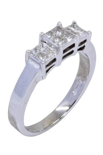 Bague 57 BAGUE JARRETIÈRE MODERNE DIAMANTS 58 Facettes 060421