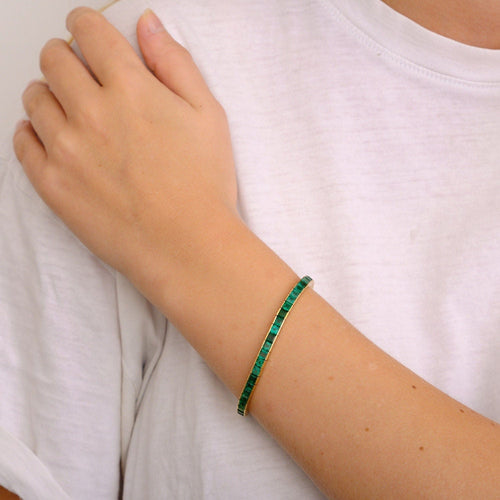 Bracelet CARTIER - Bracelet ligne Emeraudes 58 Facettes