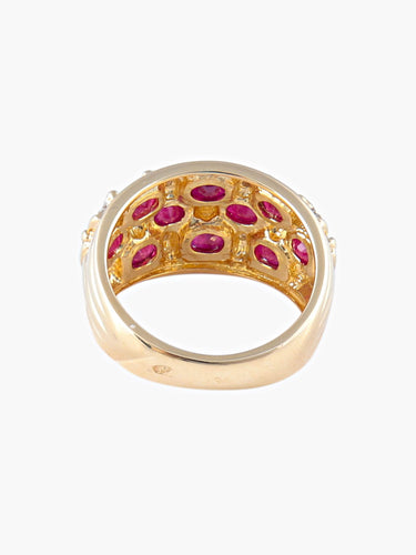 Bague 50 Bague Boule Rubis 58 Facettes