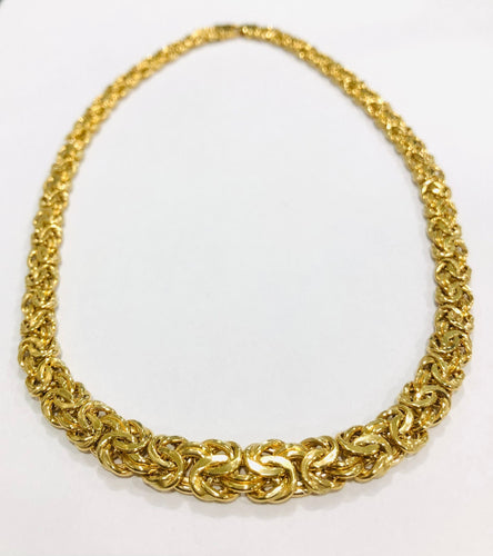 Collier Collier maille royale or jaune 58 Facettes
