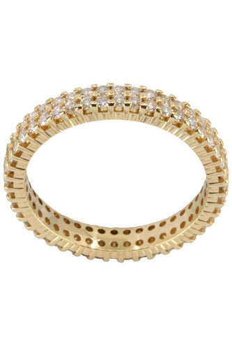 Bague ALLIANCE MODERNE DIAMANTS 58 Facettes 051761