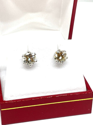 Boucles d'oreilles Clous d’oreilles diamants 2 carats 58 Facettes