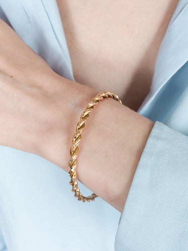 Bracelet Bracelet torsadé Or Jaune 58 Facettes