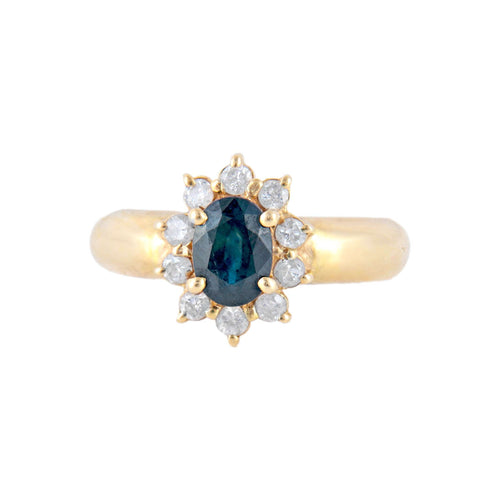 Bague 52 Bague Marguerite Saphir et Diamants 58 Facettes