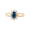 Bague 52 Bague Marguerite Saphir et Diamants 58 Facettes