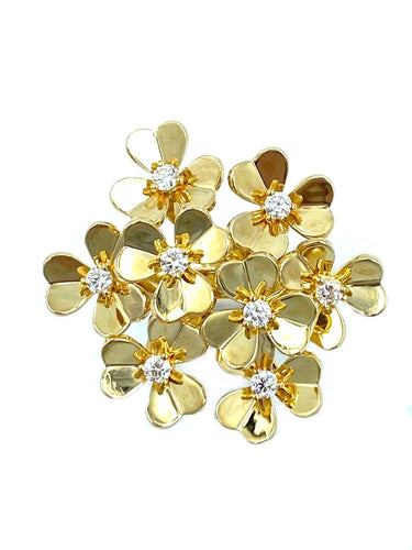 Bague Bague VAN CLEEF & ARPELS "Frivole" or jaune et diamants 58 Facettes