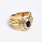 Bague 53 Bague or jaune saphir et diamants 58 Facettes 1-882/2