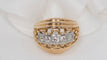 Bague 52 Bague Tank années 40 or jaune et diamants 58 Facettes 28393