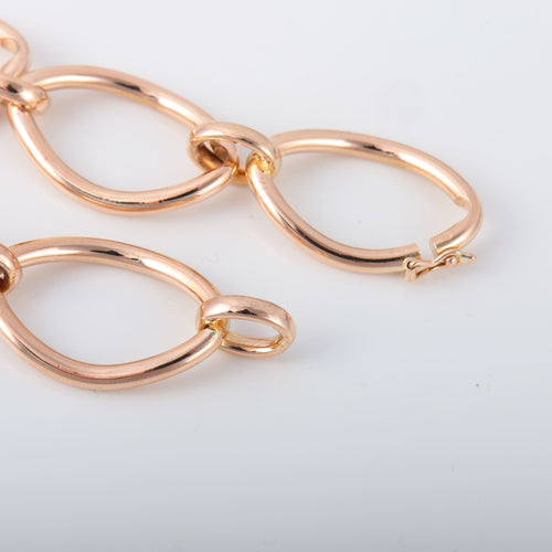 Bracelet Bracelet Maillons ovales or rose 58 Facettes