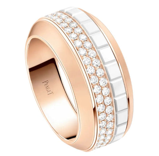 Bague 55 PIAGET- Bague Possession Or rose Diamant Céramique 58 Facettes G34P2H55