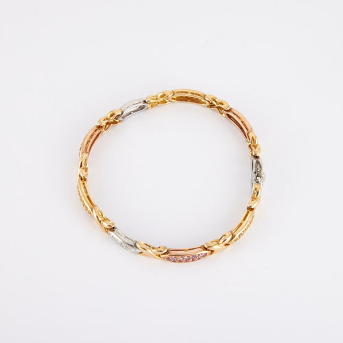 Bracelet Bracelet en or jaune, saphirs, diamants 58 Facettes