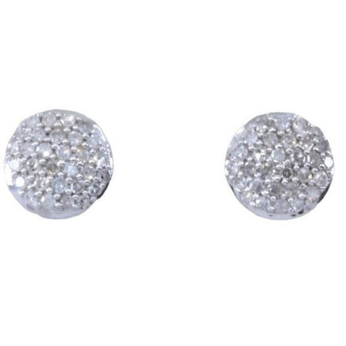 Boucles d'oreilles Clous modernes pavage diamants 58 Facettes 063021